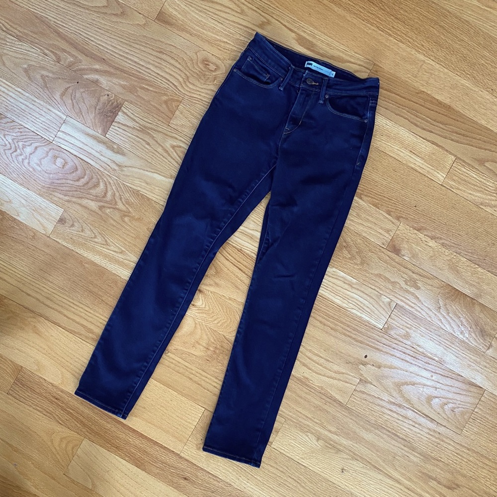 Levi’s High Rise Skinny Navy Jeans